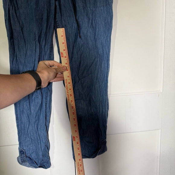 Talbots Lightweight Pull-on Drawstring Denim Pants Size Small - Picture 5 of 7